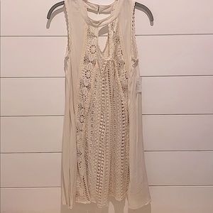 NWT Cream crochet dress